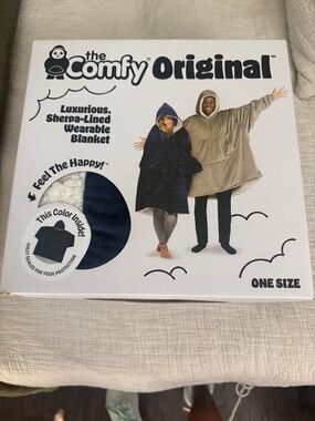 The Comfy Original Sherpa-Lined Teddy Jacket - Navy